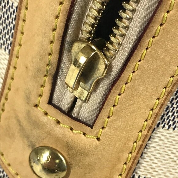 LOUIS VUITTON N52001 Damier Azur Berkeley PM Hand Bag Damier Azur Canvas White - Picture 9 of 15